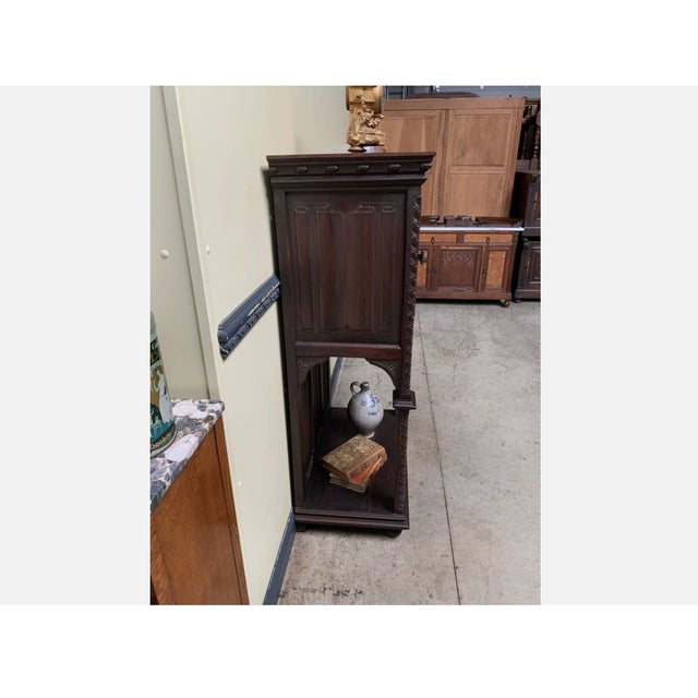 Antique Neo-Gothic Cabinet, 1880 For Sale - Image 9 of 12