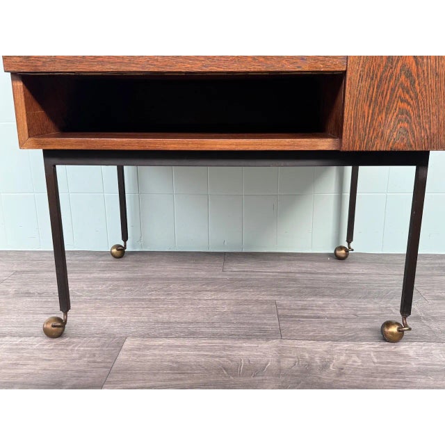 Mobile Cabinet in Wood and Metal, 1960s For Sale - Image 10 of 18