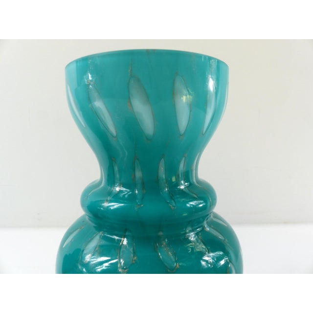 Covered Jars in Turquoise and Aventurine Glass, 1950s, Set of 2 For Sale - Image 6 of 14