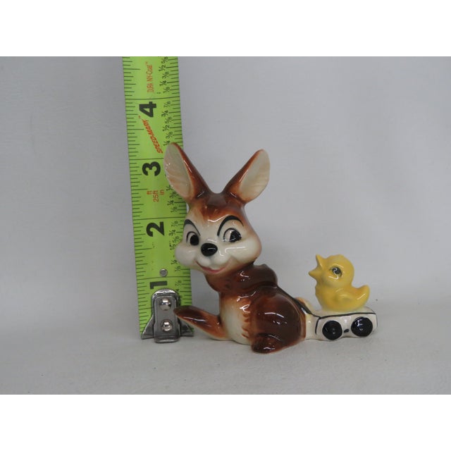 Brown Goebel Bunny and Chick Porcelain Figurine West Germany 4681b For Sale - Image 8 of 10