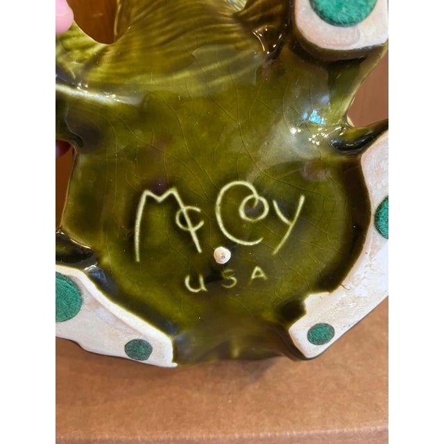 Vintage McCoy Frog Planter / Vase For Sale - Image 6 of 12