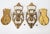 1960s Spanish Neoclassical Brass & Crystal Basket Wall Sconces - A Pair For Sale - Image 6 of 7