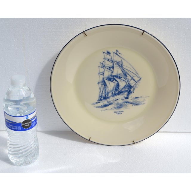 Lenox 1950 Lenox Special Galatea 1854 Decorative Display Porcelain Plate 24k Gold Wall Hanger For Sale - Image 4 of 12