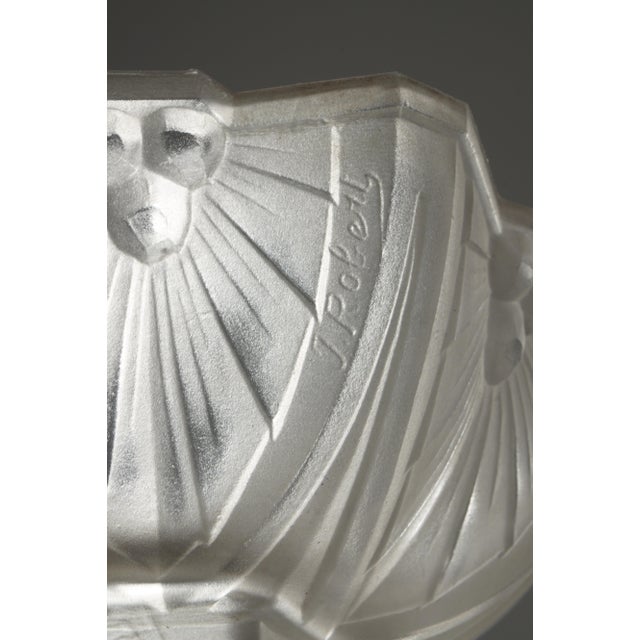 French Art Deco Chandelier by Jean Gauthier Ejg - 1930 France For Sale - Image 12 of 13