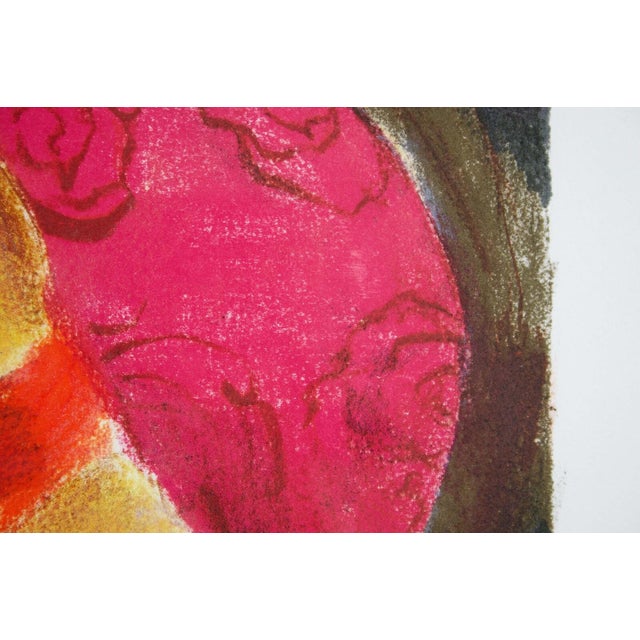 Remo Squillantini La Signora in Rosso Signed Lithograph 48/175 Framed 1980s For Sale - Image 10 of 12