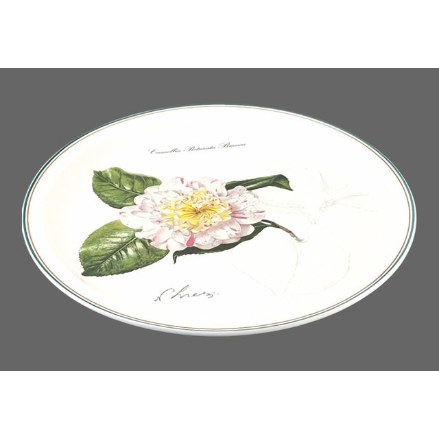 Ceramic Collectable Villeroy & Boch Pale Pink & White Camelia Wall Plate 1995 For Sale - Image 7 of 8