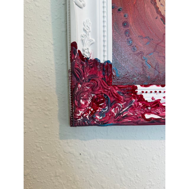 2020s Serg Graff "Mystic Eye" Original Abstract Painting Framed Surreal Vision Art Coa For Sale - Image 5 of 8