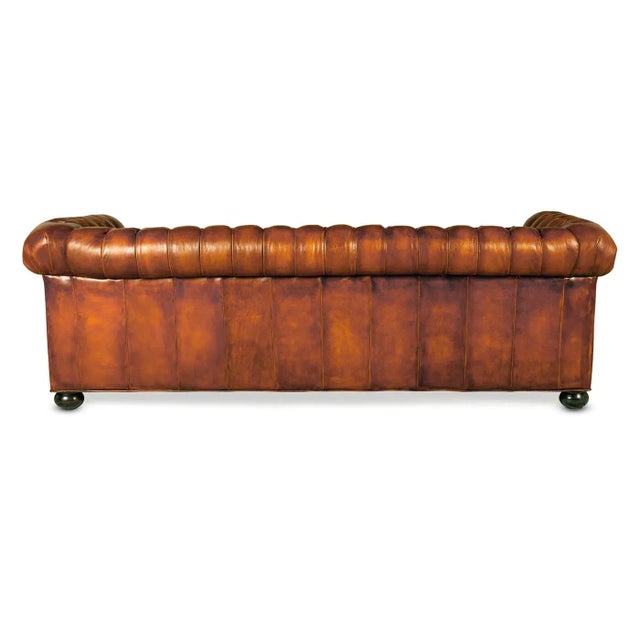 Contemporary Chesterfield Leather Sofa For Sale - Image 9 of 9