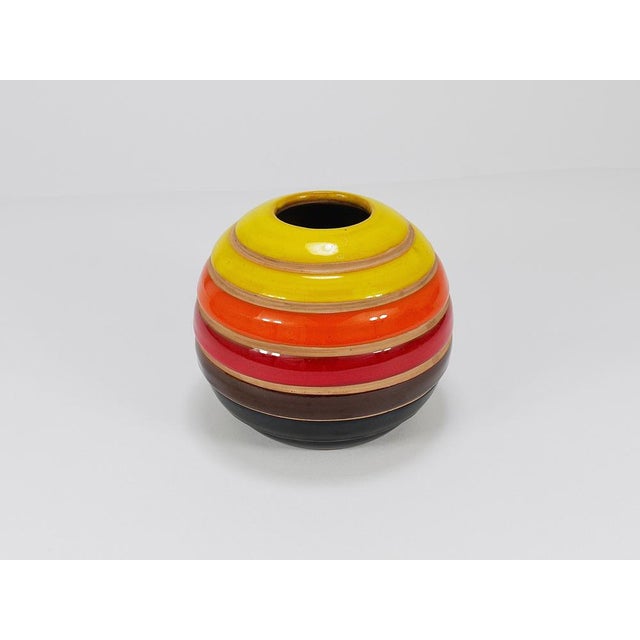 Mid-Century Ceramic Ball Vase attributed to Bitossi for Bitossi, Italy, 1960s For Sale - Image 10 of 18