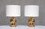 Gold Glazed Ceramic Table Lamps by Aldo Londi for Bitossi for Luxus Vittsjö, 1970s, Set of 2 For Sale - Image 13 of 13