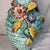 This piece is an authentic vintage mid-century Italian Majolica ceramic vase. It is highly characteristic of the iconic...