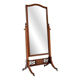 Antique Edwardian Cheval Mirror, 1900s For Sale