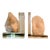 Organic Geode & Lucite Bookends - Set of 2 For Sale