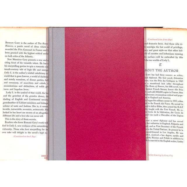 GARY, Romain [215] pp. Simon and Schuster 1959 Book Club Edition 8 1/2" x 5 7/8" Portrait of the author by Horst on rear...