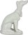 Textile Vintage Greyhound Dog White Ceramic Statue For Sale - Image 7 of 12