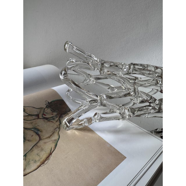 Vintage Sculptural Art Glass Vase by Katarínska Huta, 1980s For Sale - Image 10 of 12