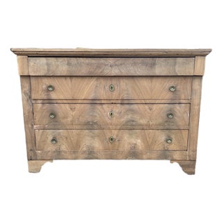 French 19th Century Louis Philippe Bleached Walnut Chest of Drawers For Sale