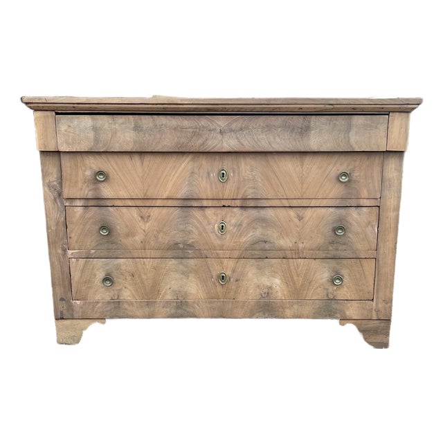 French 19th Century Louis Philippe Bleached Walnut Chest of Drawers For Sale