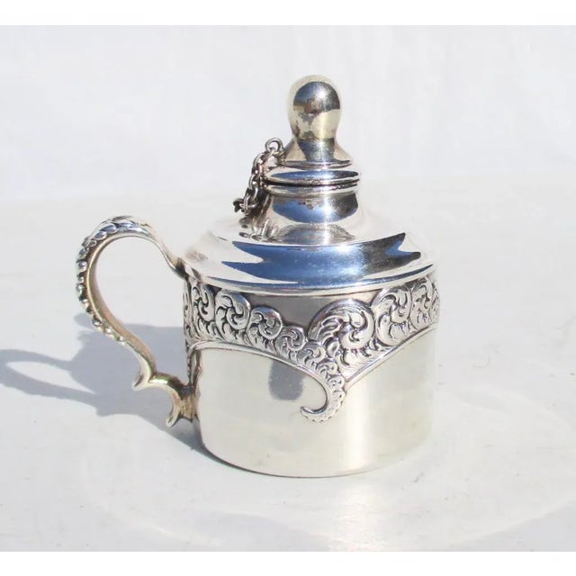 Tiffany & Co. Cigar Table lighter. Sterling silver body with cotton wick. Marked Tiffany & Co Makers sterling 925....