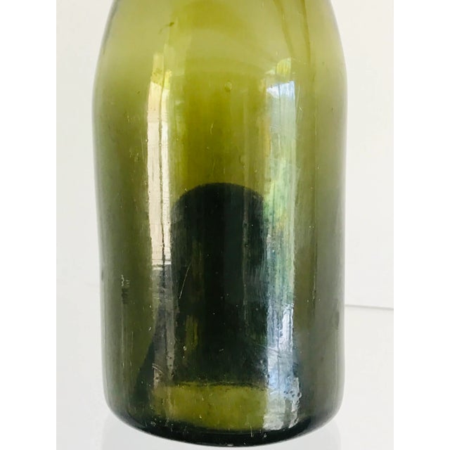 19th Century French Blown Glass Wine Bottle For Sale - Image 9 of 13