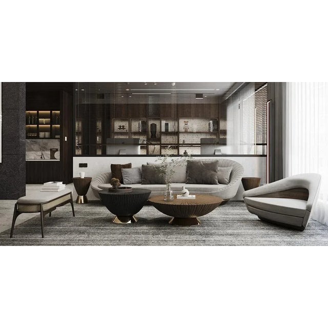 Mudhif Bench by Alma De Luce For Sale - Image 6 of 7