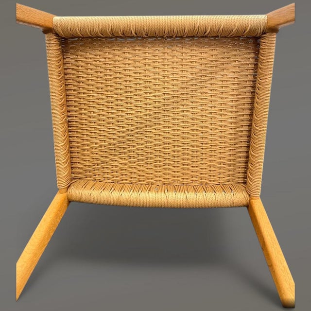 No. 55 Armchair in Oak and Paper Cord by Niels Otto Møller for J.L. Møllers, 1950s For Sale - Image 9 of 16