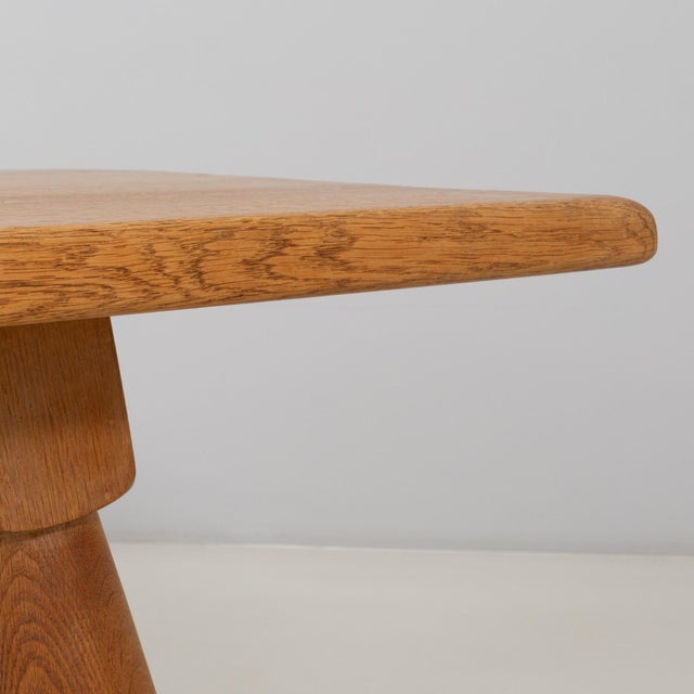 Wood 20th Century Belgian Oak Trestle Dining Table For Sale - Image 7 of 18