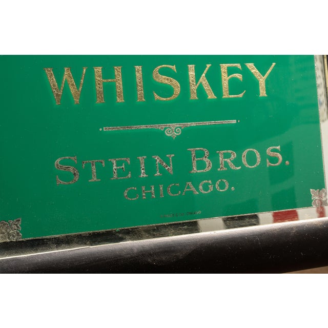 Early 20th Century Pre-Prohibition Old Age Whiskey Rog Advertising Sign For Sale In Chicago - Image 6 of 9