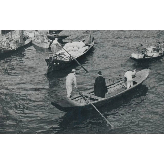 Erich Andres, Venice, Gondola on Water, 1955, Silver Gelatine Print For Sale - Image 4 of 5