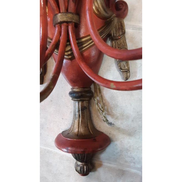 19thc Monumental French Louis XVI - XVI Transitional Bronze Wall Sconces a - Pair For Sale In Miami - Image 6 of 11