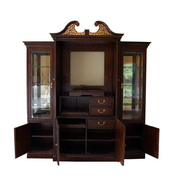 Century Furniture Classic Mahogany Entertainment Center Chairish