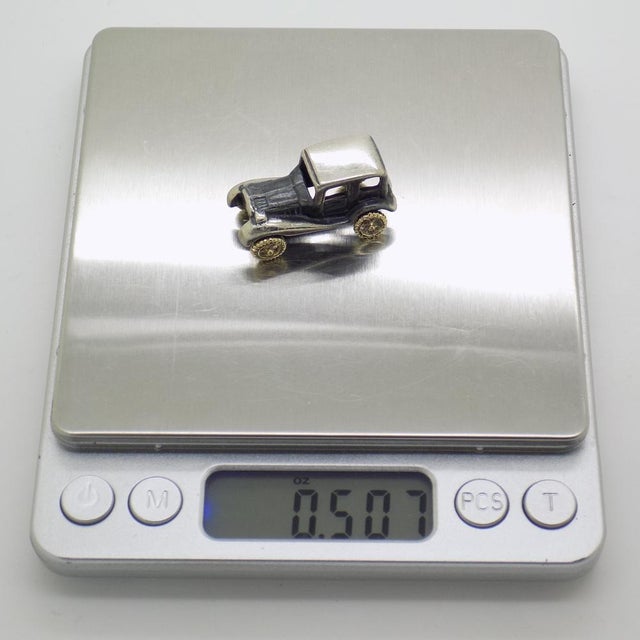 Vintage Italian Sterling Silver 925 Classic Car, 1980s For Sale - Image 12 of 14