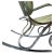 Mid-Century Hollywood Regency Style Polished Nickel Scroll Rocking Chair For Sale - Image 9 of 12