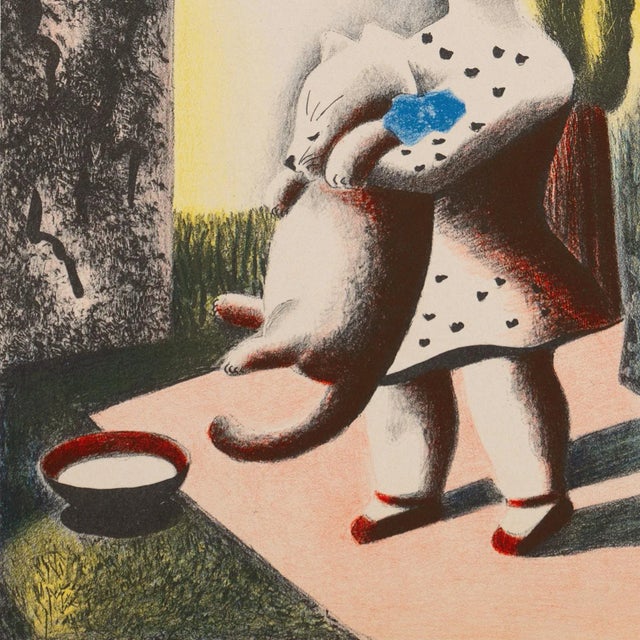 1940s 'Anabel & Millicent' by Nura Ulreich, Art Deco, Woman Artist, Art Institute of Chicago, Art Students League, Paris, Salon d'Automne For Sale - Image 5 of 8