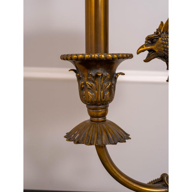Brass 1990s Maitland Smith French Empire French Bouillotte Lamp For Sale - Image 8 of 18