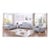Casa Milano Hexor Light Blue 3-Piece Living Room Set For Sale
