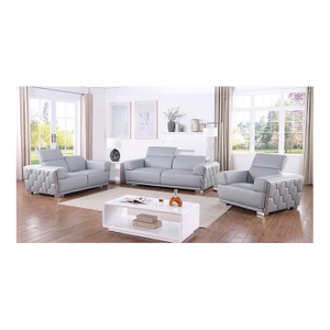 Hexor Light Blue 3-Piece Living Room Set