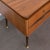 1950s Large Mid-Century Modern Desk in Walnut Veneer and Brass, 1950s For Sale - Image 5 of 12