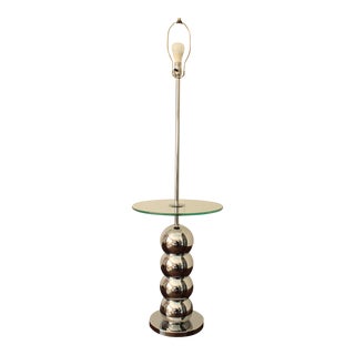 George Kovacs Stacked Chrome Ball Floor Lamp For Sale