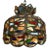 Antique Stained Glass Chandelier For Sale