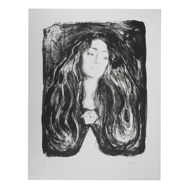 Edvard Munch after Brooch, Eva Mudocci, Lithograph For Sale