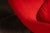 Metal Vintage After-Arne Jacobsen “Egg” Chair in Red Upholstery For Sale - Image 7 of 8