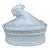 French Trompe l'Oeil White Porcelain Rooster Pâté Tureen For Sale