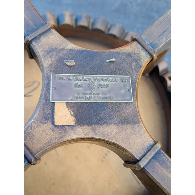 Vintage John Widdicomb Round Fruitwood Side Table For Sale In Washington DC - Image 6 of 8