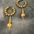 Gold A Set of 1980s Costume Jewelry Gilt Metal Italian Earrings For Sale - Image 8 of 9
