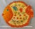 Orange Huge Vintage Fish Shaped Serving Platter Italica Ars Hand Painted Majolica Ca. 1960 Italian For Sale - Image 8 of 14
