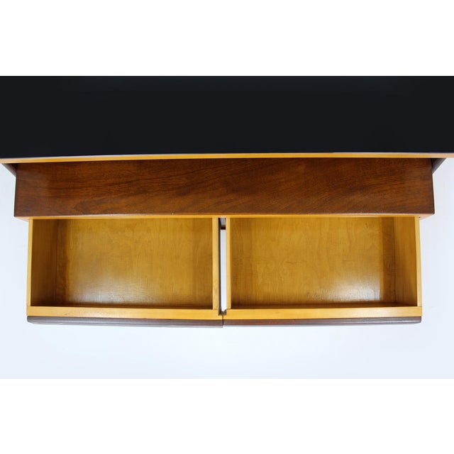 Mid-Century Modern Czech Mahogany Nightstands and Low Cabinet from Jitona, 1960s, Set of 3 For Sale - Image 10 of 18