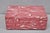 Modern Lava Marble Inlay Pink Coral Covered Jewelry Trinket Box by Current Home. Circa Late 20th Century. Measurements:...