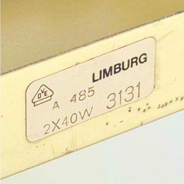 Mid-Century Modern German Glass Wall Lights from Limburg, 1960s, Set of 2 For Sale - Image 10 of 11