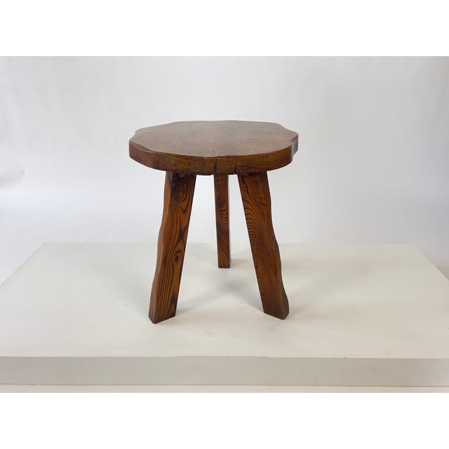 Brutalist Mid-Century Brutalist Rustic Primitive Side Table from Wanderwood, England, 1950s For Sale - Image 3 of 13